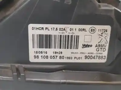 Pezzo di ricambio per auto di seconda mano faro anteriore sinistro per peugeot 208 style riferimenti oem iam 9810805780  90047883