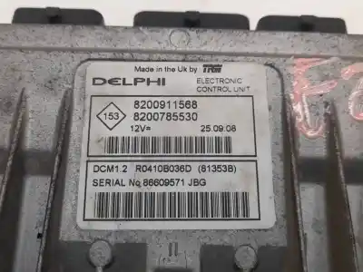 Second-hand car spare part ecu engine control for dacia sandero ambiance oem iam references 8200911568  8200785530