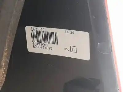 Second-hand car spare part left tailgate light for dacia sandero ambiance oem iam references 8200734825  