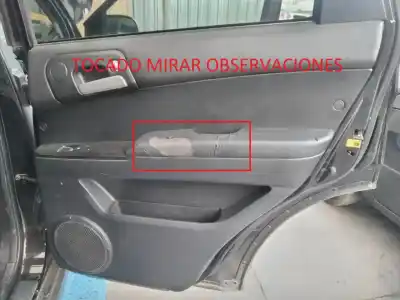 Peça sobressalente para automóvel em segunda mão forra / revestimento da porta traseira direita por ssangyong actyon 200 xdi 4wd limited referências oem iam 