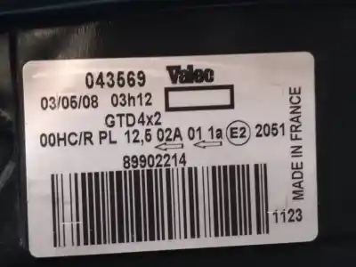 Автозапчасти б/у левая фара за renault kangoo (f/kc0) authentique ссылки oem iam 043569  