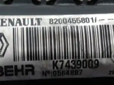 Peça sobressalente para automóvel em segunda mão radiador de água por renault kangoo emotion referências oem iam 8200455801d  
