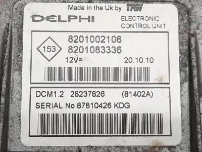 Second-hand car spare part ecu engine control for dacia duster ambiance 4x2 oem iam references 8201002106  8201083336