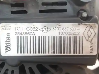 Second-hand car spare part alternator for renault clio ii fase ii (b/cb0) base authentique oem iam references 8200667603  2543560a