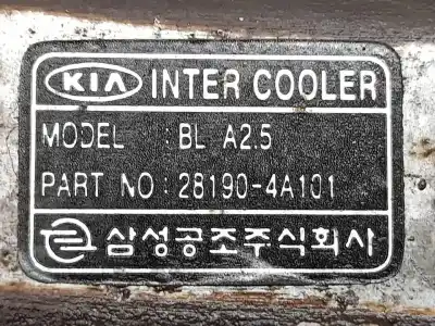 Peça sobressalente para automóvel em segunda mão intercooler por kia sorento 2.5 crdi ex referências oem iam 281904a101  