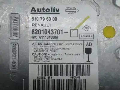 Second-hand car spare part airbag kit for renault clio iii pack authentique oem iam references 8201043701  8200677496