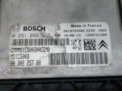 Second-hand car spare part ecu engine control for opel combo life expression oem iam references 0281035332  9830225780