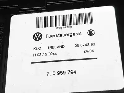 Автозапчастина б/у регулятор скла заднього правого для volkswagen touareg (7la, 7l6, 7l7) 2.5 r5 tdi посилання на oem iam 7l0959794  