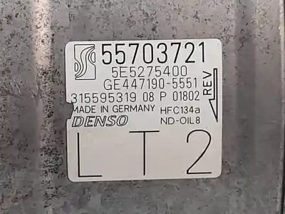 Second-hand car spare part air conditioning compressor for opel corsa d expression oem iam references 55703721  