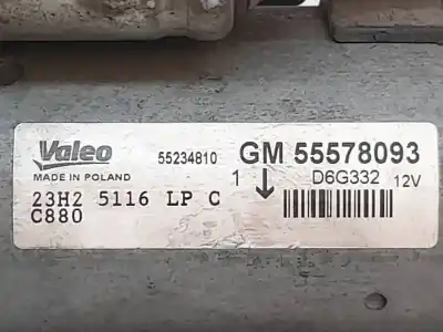 Peça sobressalente para automóvel em segunda mão motor de arranque por opel corsa d expression referências oem iam 55578093  