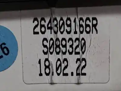 Second-hand car spare part interior light for renault captur ii e-tech engineered oem iam references 264309166r  s089320