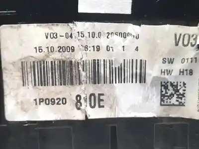 Peça sobressalente para automóvel em segunda mão quadrante por seat altea (5p1) emocion referências oem iam 1p0920810e  