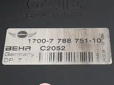 Peça sobressalente para automóvel em segunda mão termoventilador elétrico por bmw mini (r50,r53) one d referências oem iam 1700778875110  c2052