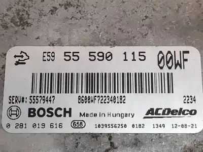 Peça sobressalente para automóvel em segunda mão centralina de motor uce por opel corsa d expression referências oem iam 0281019616  55590115