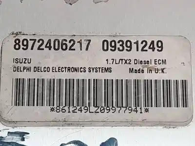 Second-hand car spare part ecu engine control for opel meriva enjoy oem iam references 8972406217  09391249
