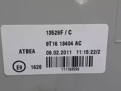 Автозапчасти б/у правый задний фонарь за ford transit connect (tc7) furgón (2006->) ссылки oem iam 9t1613404ac  