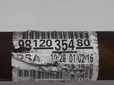 Pezzo di ricambio per auto di seconda mano trasmissione anteriore destra per citroen c-elysée exclusive riferimenti oem iam 9812035480  