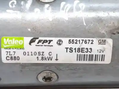 Peça sobressalente para automóvel em segunda mão motor de arranque por opel meriva cosmo referências oem iam ts18e33  