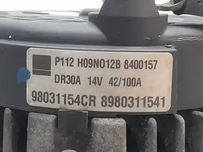 Peça sobressalente para automóvel em segunda mão alternador por opel meriva b selective referências oem iam 98031154cr  dr30a
