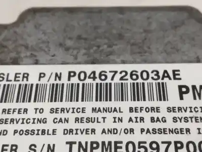 Peça sobressalente para automóvel em segunda mão centralina de airbag por dodge caliber se referências oem iam p04672603ae  