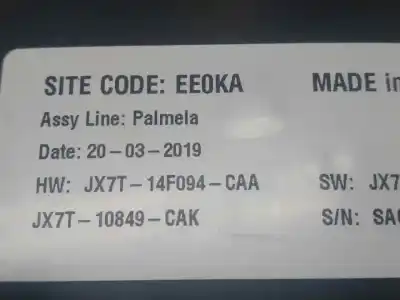 Second-hand car spare part dashboard for ford focus st-line oem iam references jx7t10849cak  