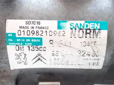 Second-hand car spare part air conditioning compressor for citroen c4 picasso millenium oem iam references 1341f  