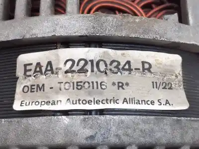 Second-hand car spare part alternator for fiat ulysse (179) 2.0 jtd dynamic oem iam references eaa221034r  tg150116r