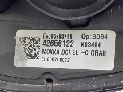 Second-hand car spare part right rearview mirror for opel mokka x design line start/stop oem iam references 42656122  