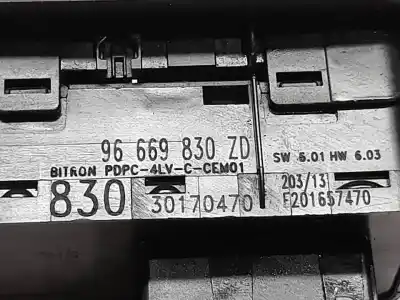 Peça sobressalente para automóvel em segunda mão botão / interruptor elevador vidro dianteiro esquerdo por citroen c4 lim. seduction referências oem iam 96669830zd  