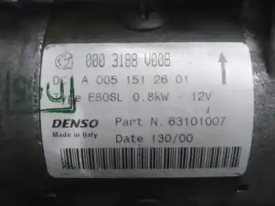 Second-hand car spare part starter motor for smart coupe pure oem iam references 0003188v008  a0051512601
