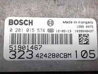 Second-hand car spare part ecu engine control for fiat linea (110) dynamic oem iam references 0281015574  