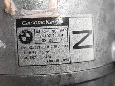 Peça sobressalente para automóvel em segunda mão compressor de ar condicionado a/a a/c por bmw serie 3 compact (e46) 316ti referências oem iam 3r40245010  