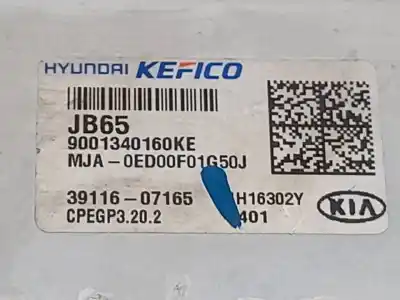 Pezzo di ricambio per auto di seconda mano centralina motore per kia picanto (ja) concept riferimenti oem iam 3911607165  9001340160ke