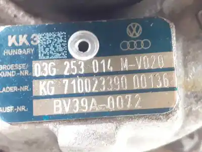 Peça sobressalente para automóvel em segunda mão turbocompresor por seat leon (1p1) reference referências oem iam 03g253014m  