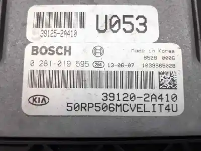 Peça sobressalente para automóvel em segunda mão centralina de motor uce por kia carens ( ) concept referências oem iam 0281019595  391202a410