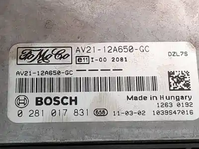 Second-hand car spare part ecu engine control for ford fiesta (cb1) trend oem iam references 0281017831  av2112a650gc