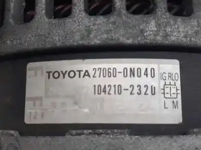 Peça sobressalente para automóvel em segunda mão alternador por toyota auris active referências oem iam 270600n040  104210232d