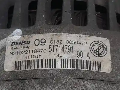 Second-hand car spare part alternator for fiat idea (135) 1.4 oem iam references ms1022118470  