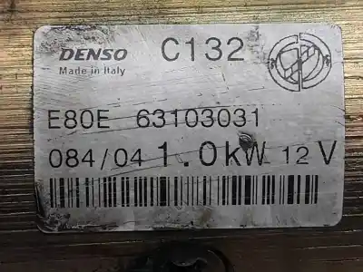 Peça sobressalente para automóvel em segunda mão motor de arranque por fiat idea (135) 1.4 referências oem iam e80e63103031  