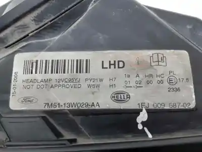 Second-hand car spare part right headlight for ford c-max (cb3) trend oem iam references 7m5113w029aa  