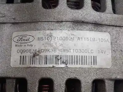 Second-hand car spare part alternator for ford c-max (cb3) trend oem iam references ms1012100921  a115im105a