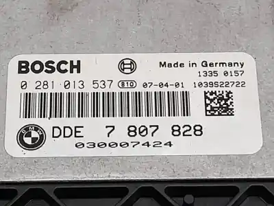 Second-hand car spare part ecu engine control for bmw serie 1 berlina (e81/e87) 118d oem iam references 0281013537  7807828
