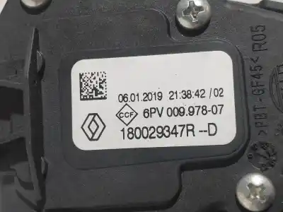 Автозапчастина б/у педальний потенціометр для renault captur ii edition one посилання на oem iam 180029347r  6pv00997807
