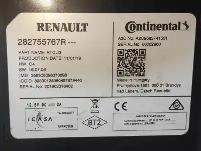 Автозапчастина б/у електронний модуль для renault captur ii edition one посилання на oem iam a2c9583741501  282755767r