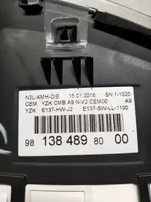 Second-hand car spare part dashboard for peugeot 208 active oem iam references 9813848980 9813869080 