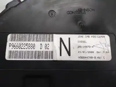 Peça sobressalente para automóvel em segunda mão quadrante por citroen c2 (jm_) 1.4 hdi referências oem iam p9660225880 281149734 d02 n
