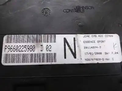 Peça sobressalente para automóvel em segunda mão quadrante por citroen c2 1.6 16v cat (nfs / tu5jp4s) referências oem iam p9660225980 281149747 d02 n