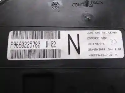Peça sobressalente para automóvel em segunda mão quadrante por citroen c2 (jm_) 1.1 referências oem iam p9660225780 281149726 d02 n