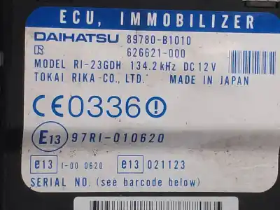 Second-hand car spare part electronic module for daihatsu sirion (m3..) 1.3 oem iam references 89780b1010  626621000