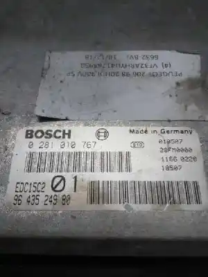 Peça sobressalente para automóvel em segunda mão centralina de motor uce por peugeot 206 berlina xr referências oem iam 0281010767 edc15c2 01 9643524980